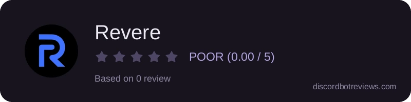 Rating widget preview for Revere