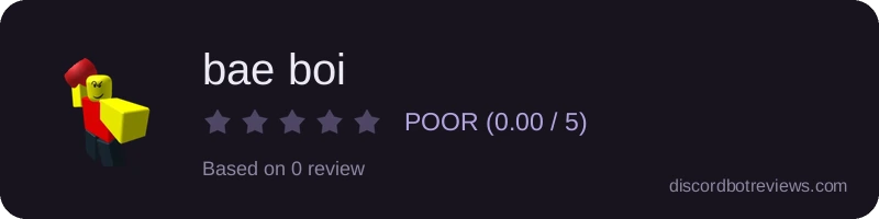 Rating widget preview for bae boi