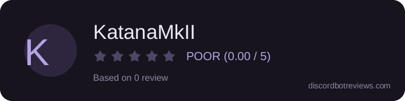 Rating widget preview for KatanaMkII