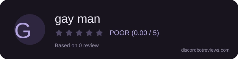Rating widget preview for gay man