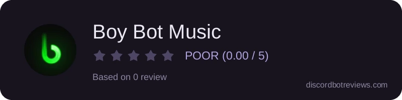 Rating widget preview for Boy Bot Music