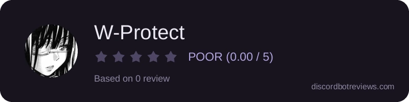 Rating widget preview for W-Protect