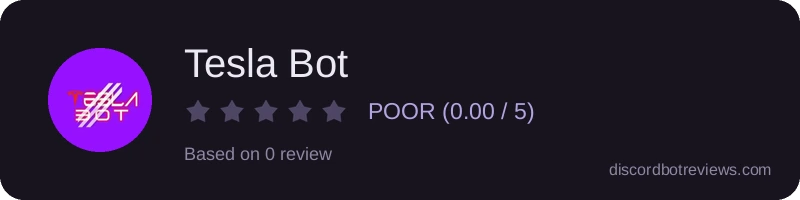 Rating widget preview for Tesla Bot