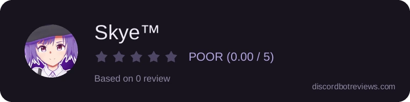 Rating widget preview for Skye™