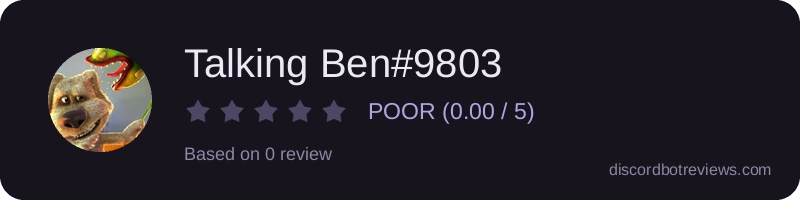 Rating widget preview for Talking Ben#9803