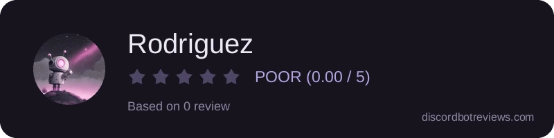 Rating banner for Rodriguez
