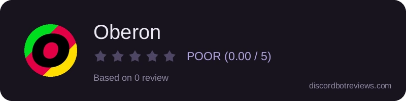 Rating widget preview for Oberon