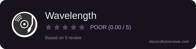 Rating widget preview for Wavelength