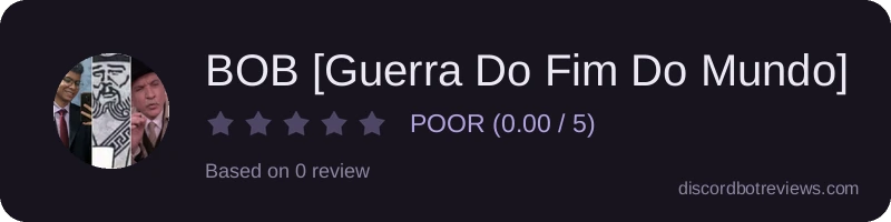 Rating widget preview for BOB [Guerra Do Fim Do Mundo]