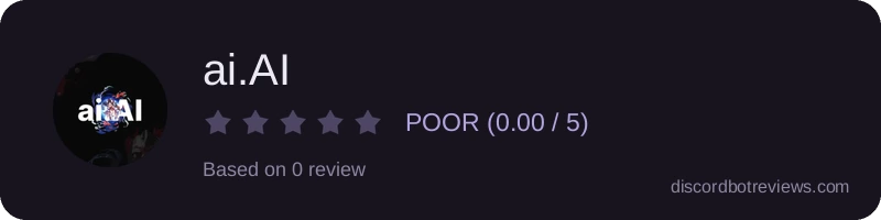 Rating widget preview for ai.AI