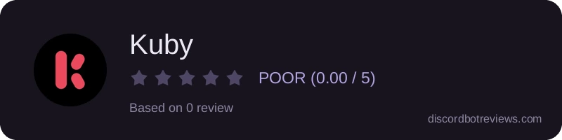 Rating widget preview for Kuby