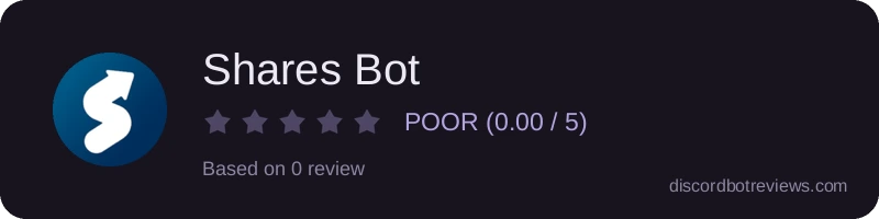 Rating banner for Shares Bot