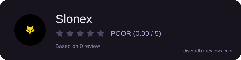 Rating banner for Slonex