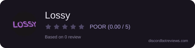 Rating widget preview for Lossy