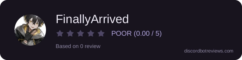 Rating widget preview for FinallyArrived