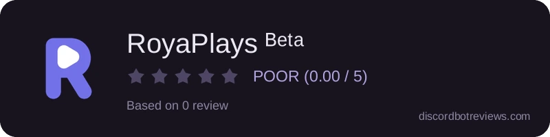 Rating widget preview for RoyaPlays ᴮᵉᵗᵃ