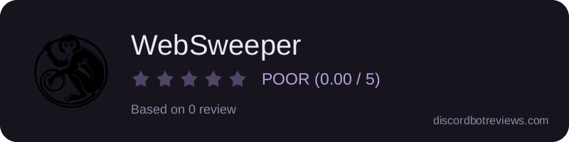 Rating widget preview for WebSweeper