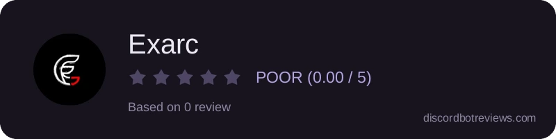 Rating widget preview for Exarc