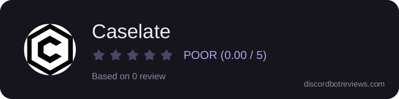 Rating widget preview for Caselate