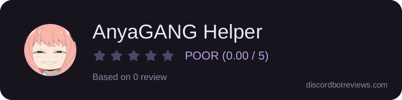 Rating banner for AnyaGANG Helper