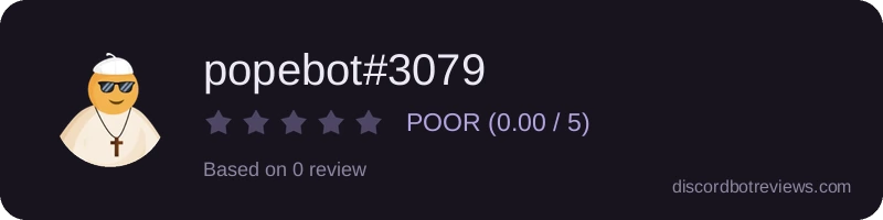 Rating widget preview for popebot#3079