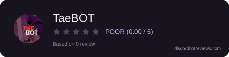 Rating banner for TaeBOT