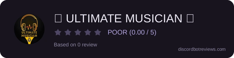 Rating widget preview for 🜲 ULTIMATE MUSICIAN 🜲
