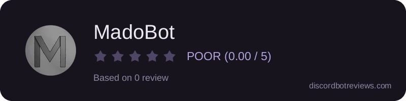 Rating widget preview for MadoBot