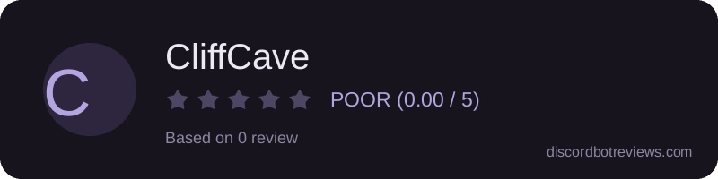 Rating banner for CliffCave