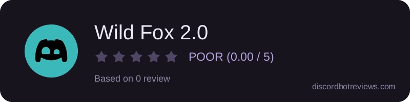 Rating widget preview for Wild Fox 2.0