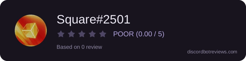Rating widget preview for Square#2501