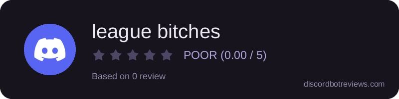 Rating widget preview for league bitches