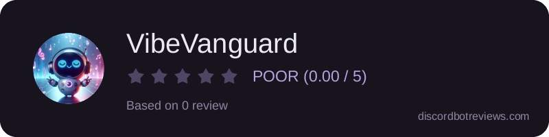 Rating widget preview for VibeVanguard