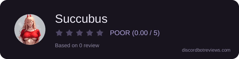 Rating widget preview for Succubus