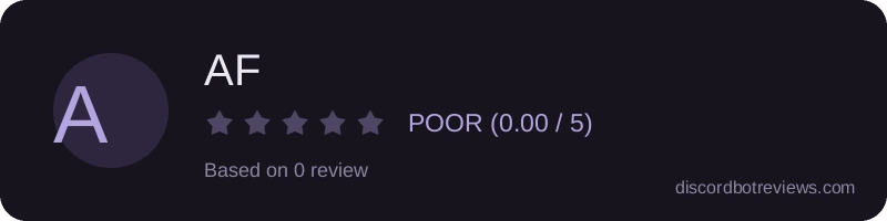 Rating banner for AF