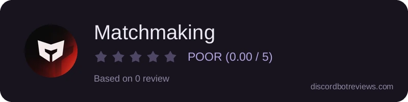 Rating widget preview for Matchmaking