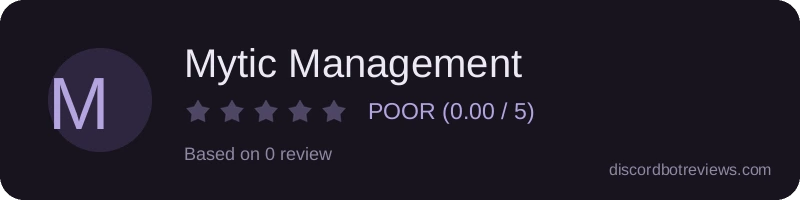 Rating banner for Mytic Management