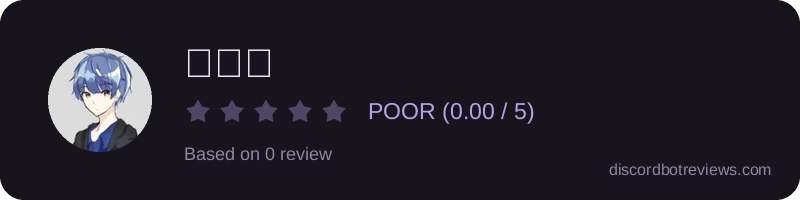 Rating widget preview for 로하봇