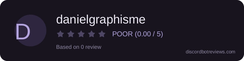 Rating widget preview for danielgraphisme